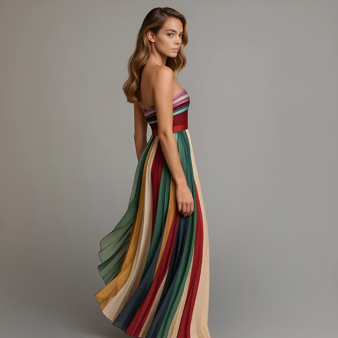 Pleated Maxi Dress