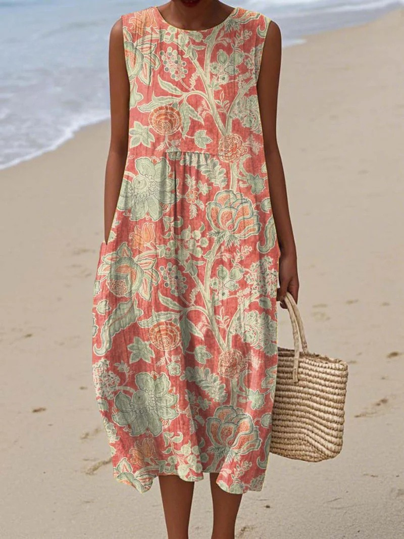 Wrap Pleated Dress