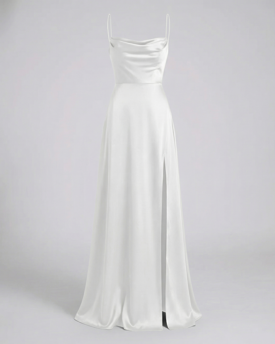 Slit Maxi Dress with Spaghetti Straps