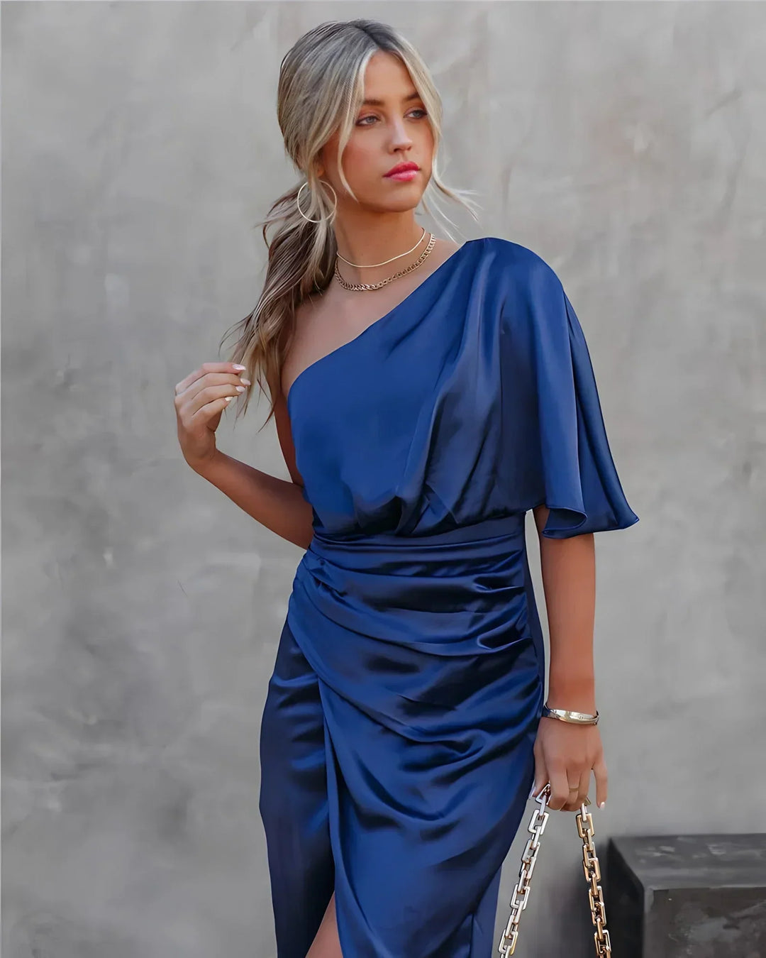 Slit Midi Dress