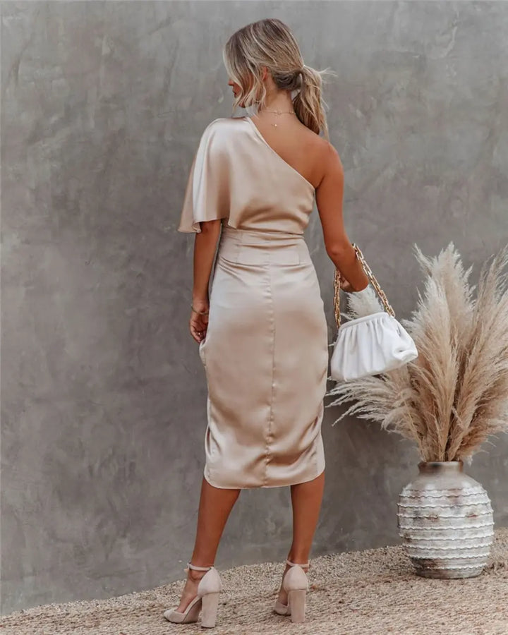 Slit Midi Dress