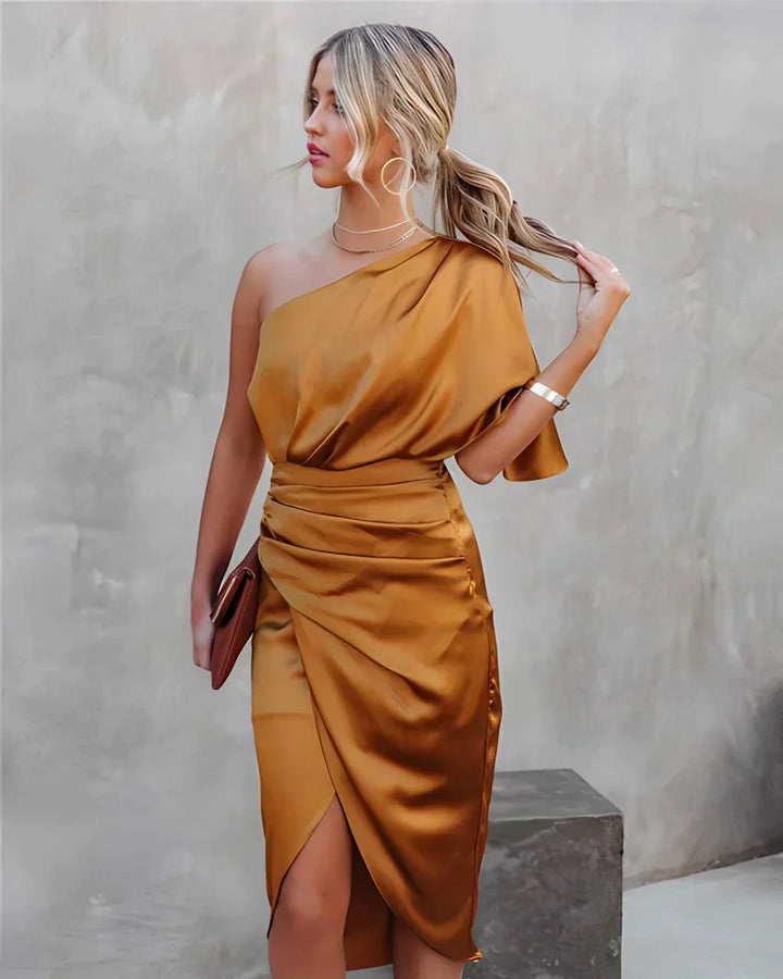 Slit Midi Dress