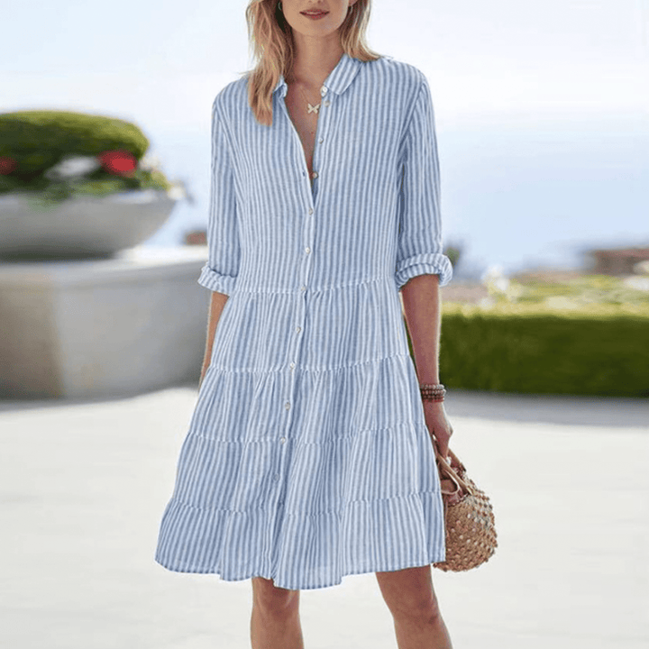 Striped A-Line Dress
