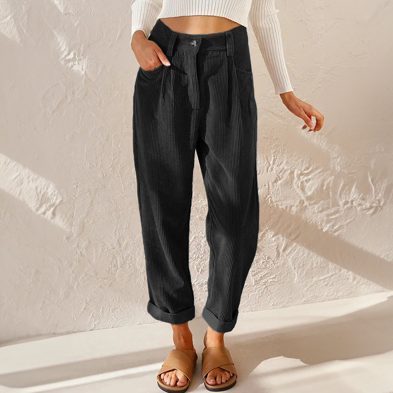 Wide Leg High-Waisted Trousers