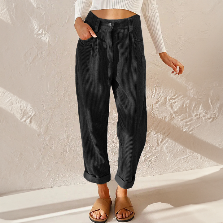 Wide Leg High-Waisted Trousers