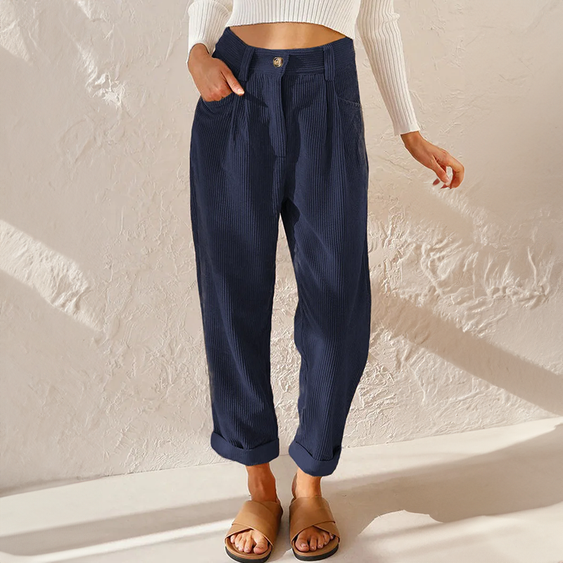 Wide Leg High-Waisted Trousers