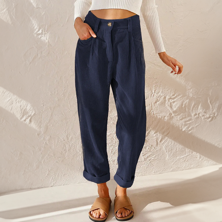 Wide Leg High-Waisted Trousers