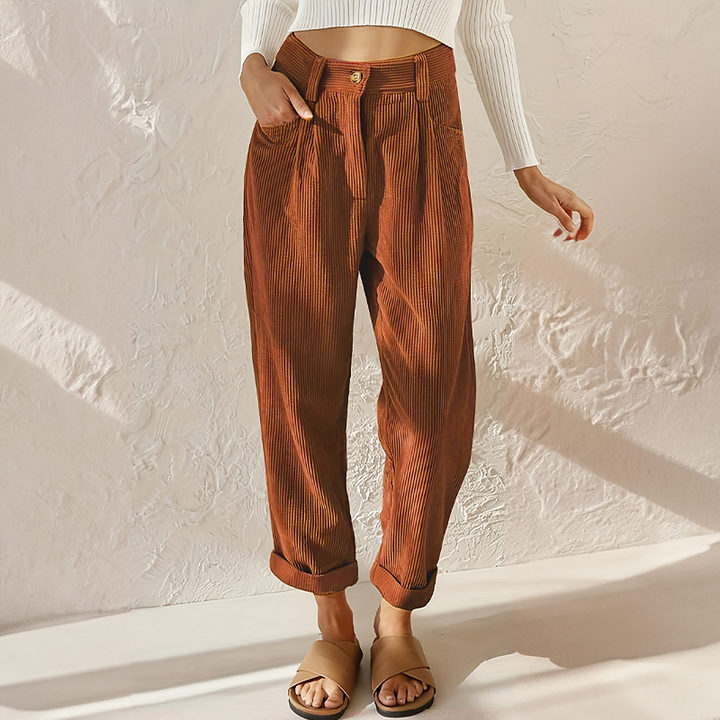 Wide Leg High-Waisted Trousers