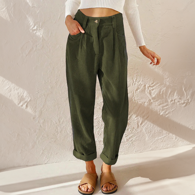 Wide Leg High-Waisted Trousers