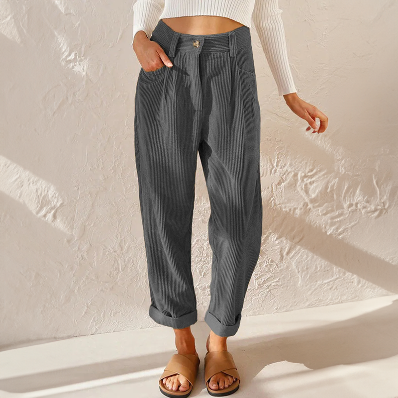Wide Leg High-Waisted Trousers