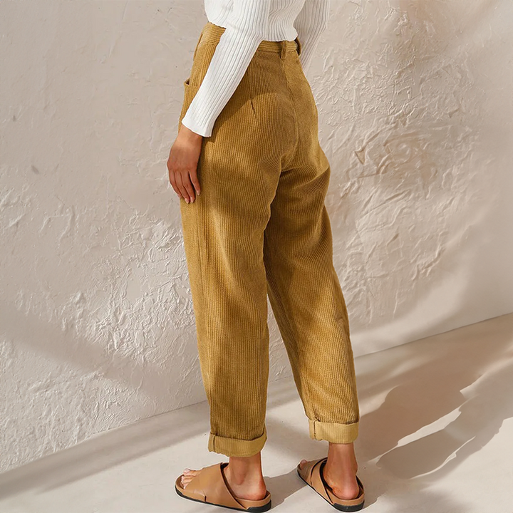 Wide Leg High-Waisted Trousers