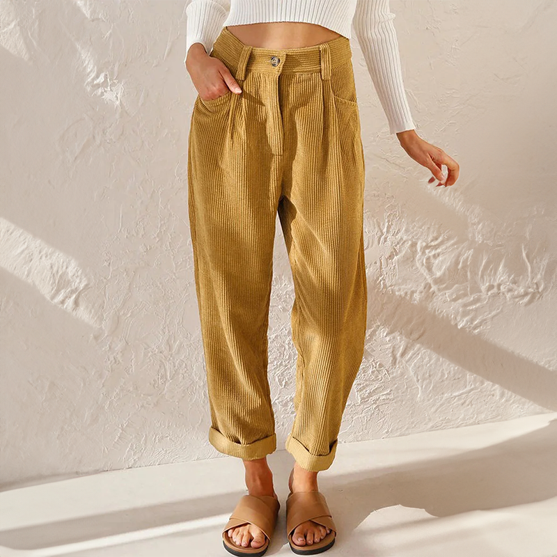 Wide Leg High-Waisted Trousers