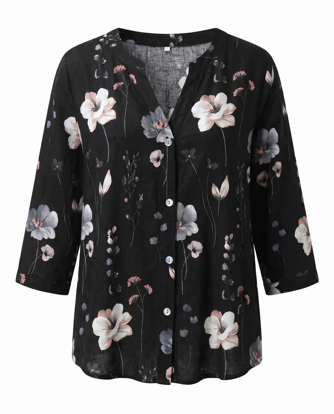 Floral blouse product shot