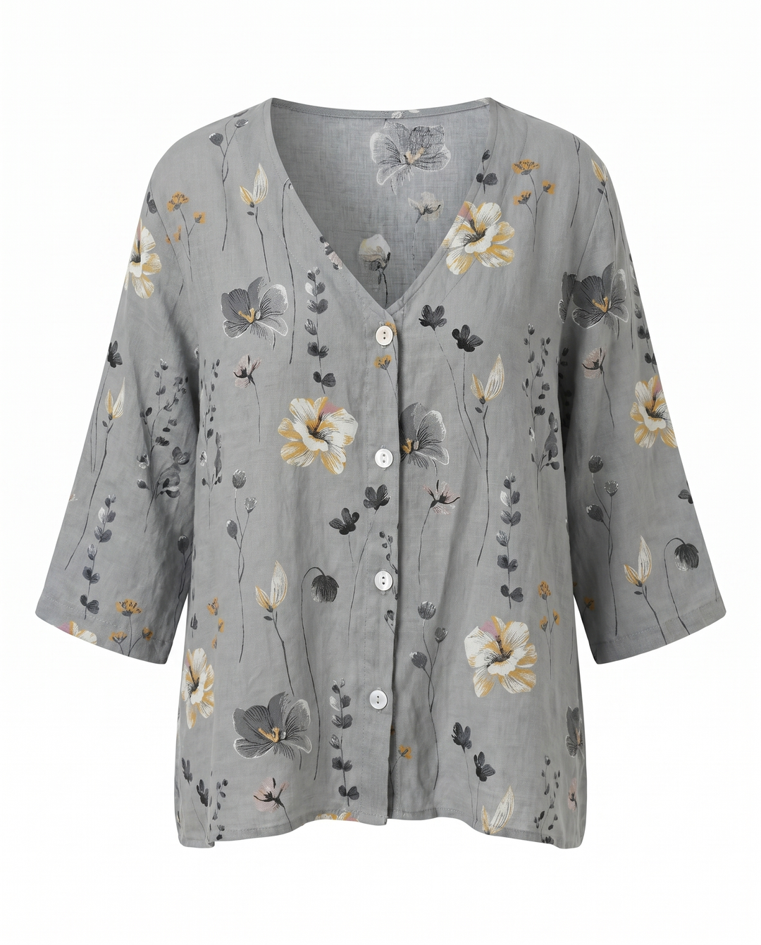Floral blouse product shot