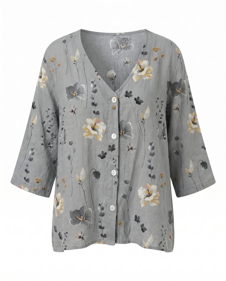 Floral blouse product shot