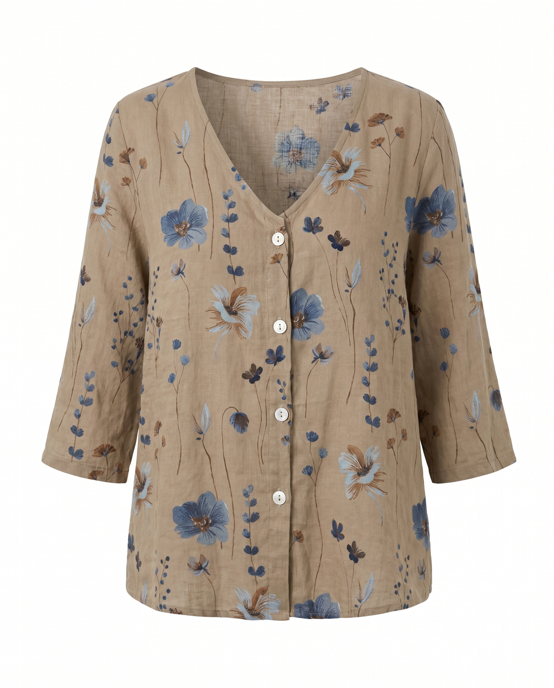 Floral blouse product shot