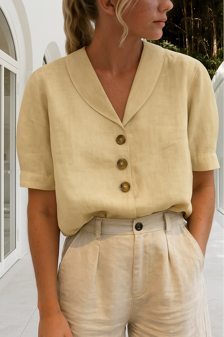 Elegant Wrap Blouse
