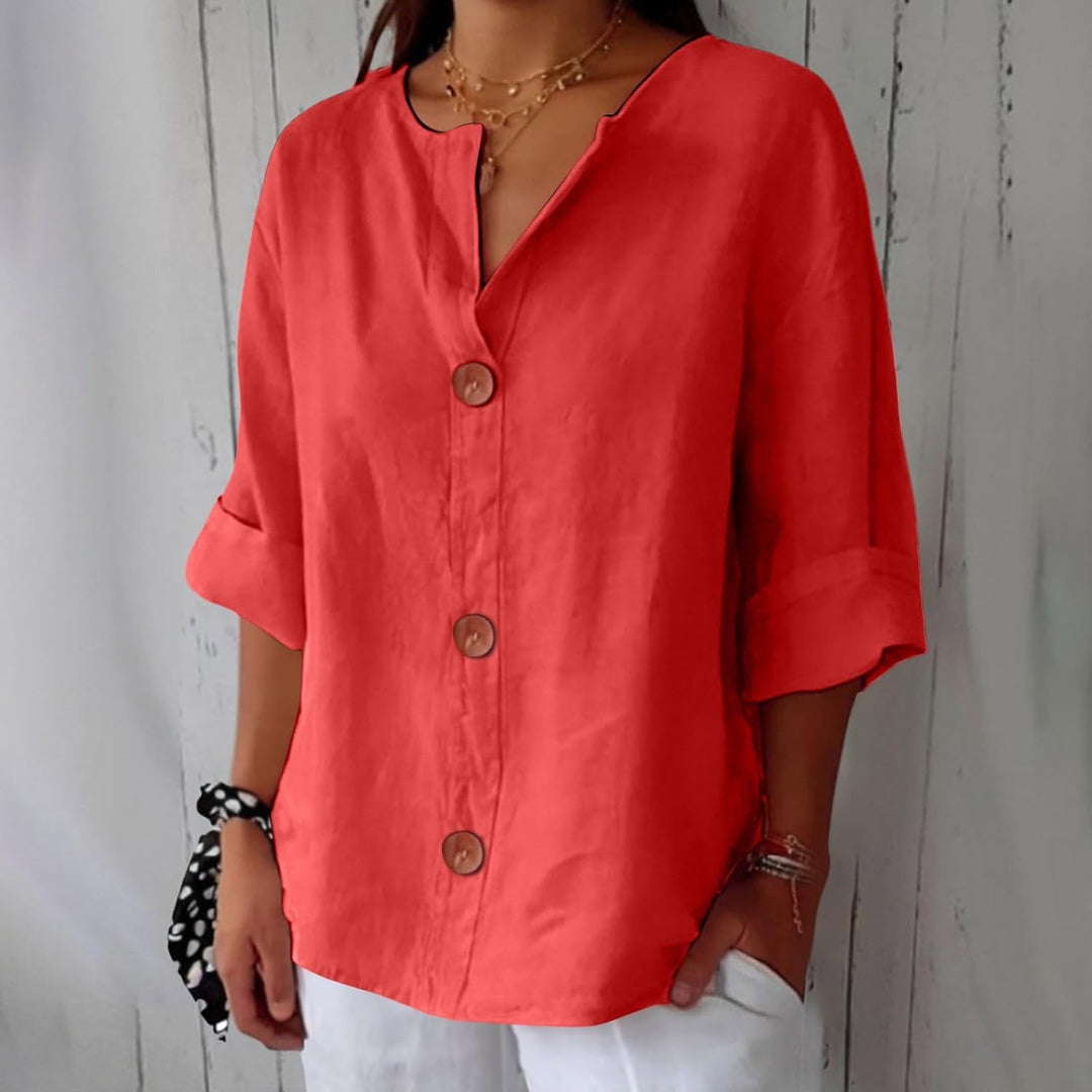 Summer Elegant Wrap Blouse