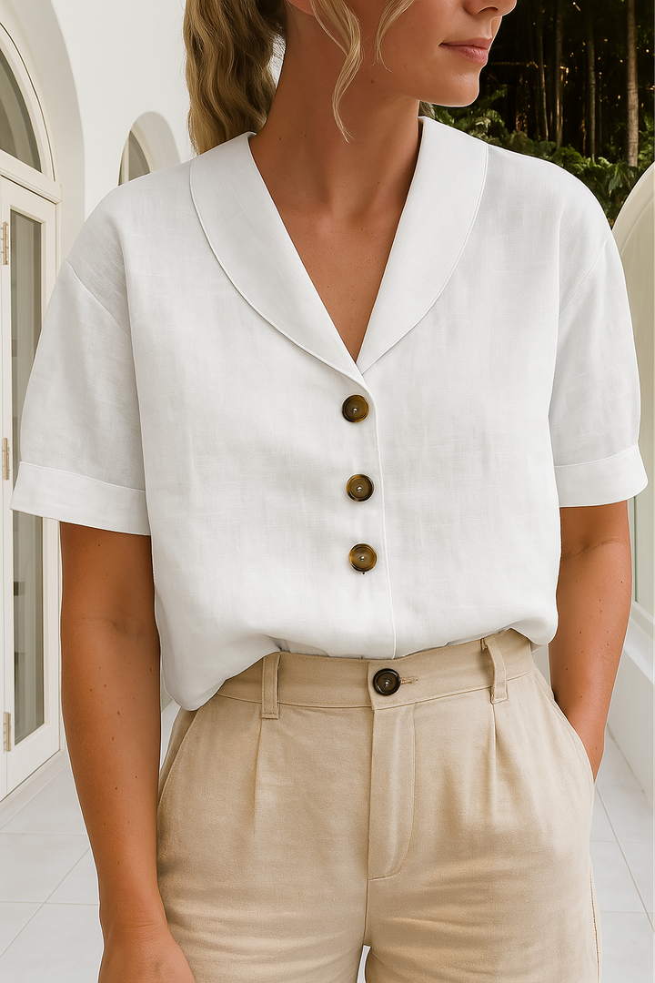 Elegant Wrap Blouse